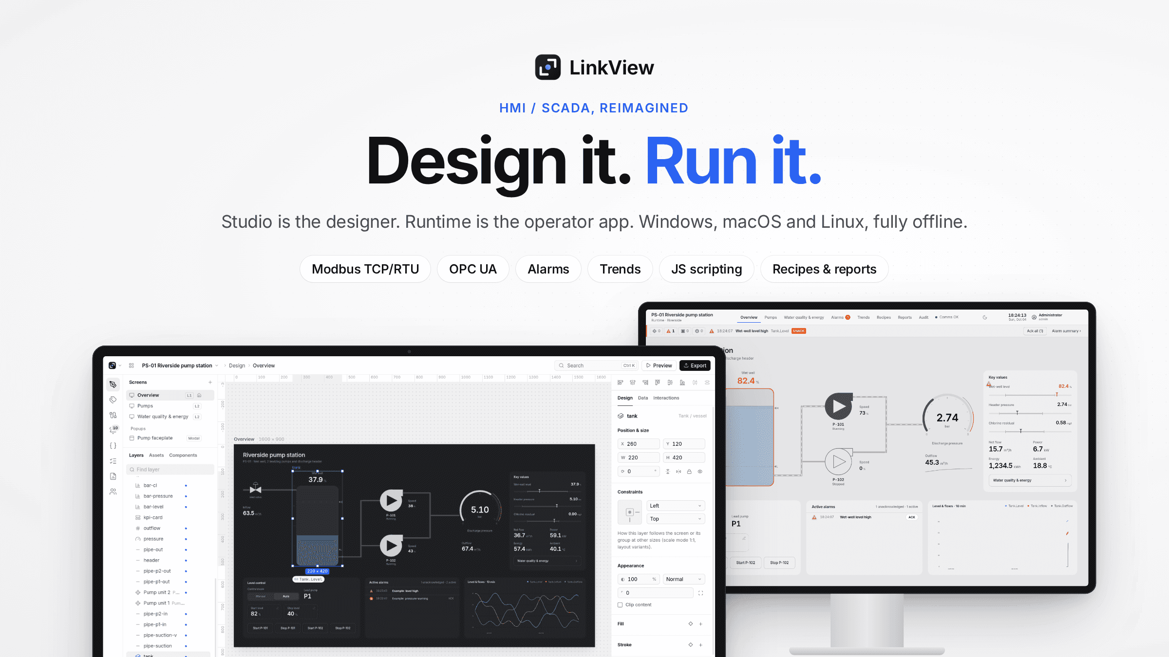 HMI/SCADA Studio and Runtime